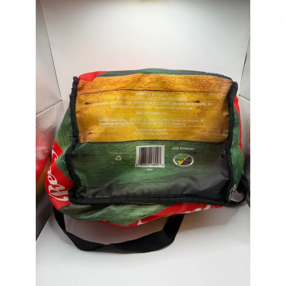 Red Stripe Beer Insulated Cooler Jamaican Lager Soft Lunch Box Shoulder Strap